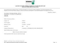 Petronas License